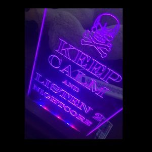 Nightcore Handmade Glass and Wooden Light.